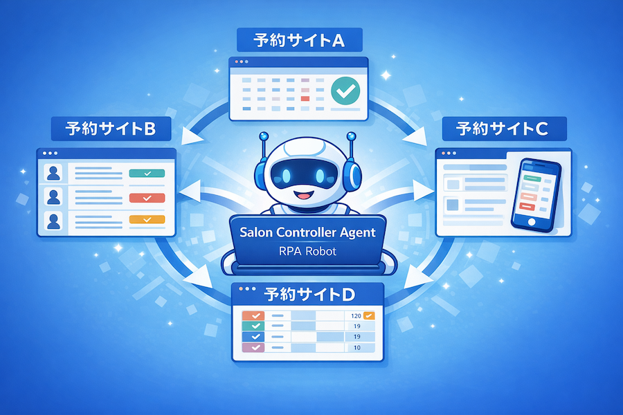 予約一元管理RPAの仕組み